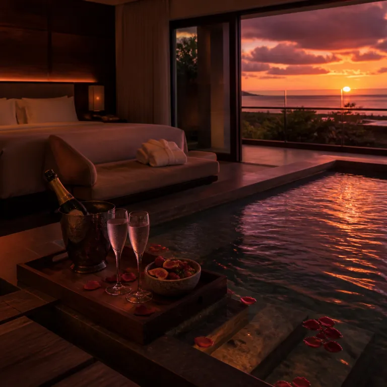 Sensual escapes in hotels with pools in room for adults only