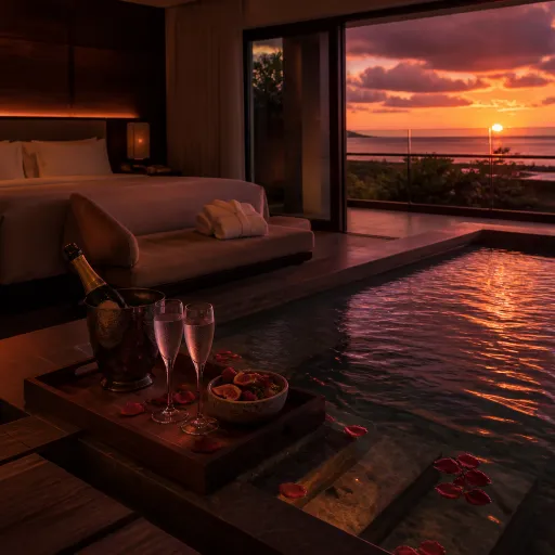 Sensual escapes in hotels with pools in room for adults only
